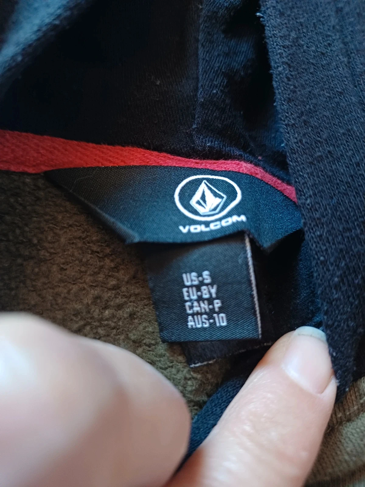 Sudadera con capucha caqui de Volcom para niños de 8 años – photo 12